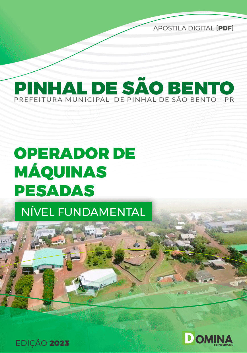 Apostila Pref Pinhal de São Bento PR 2023 Operador Máquinas Pesadas