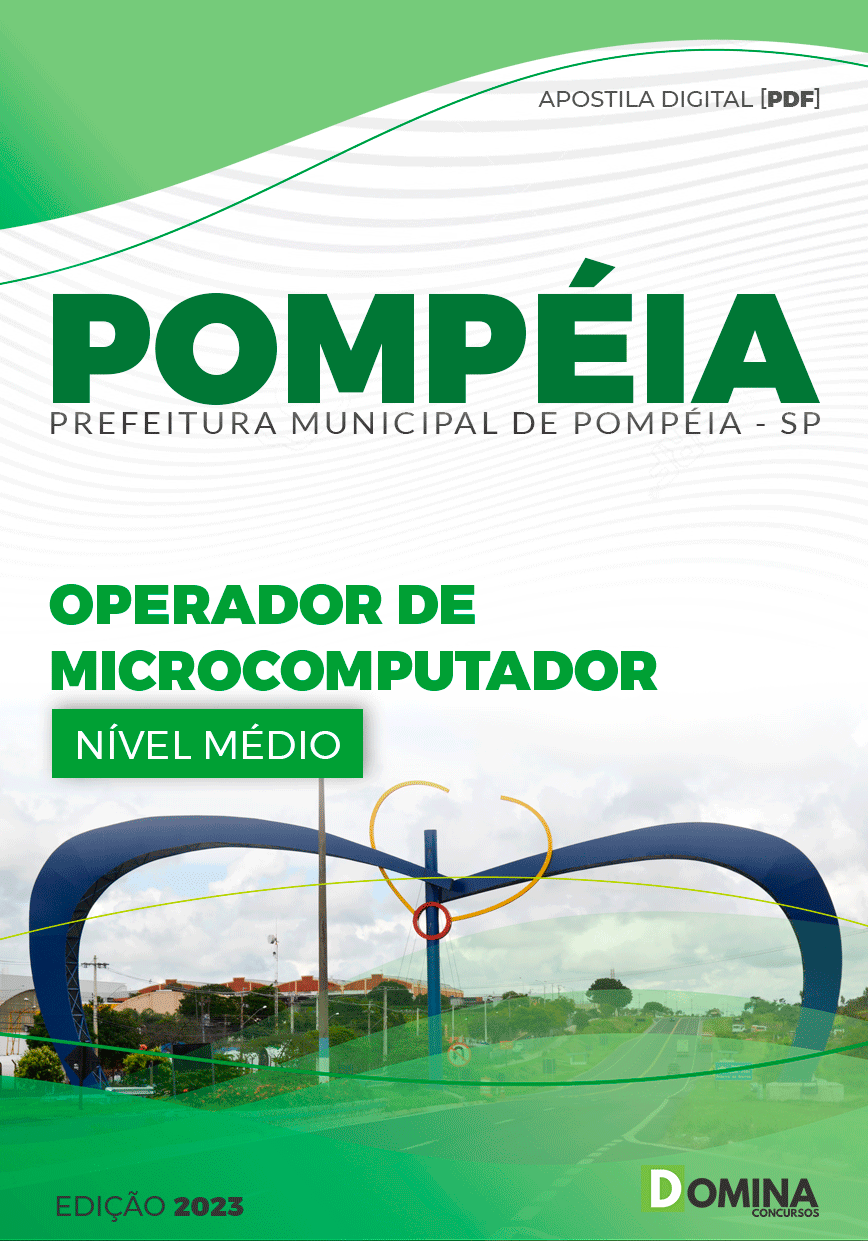 Apostila Pref Pompéia SP 2023 Operador de Microcomputador