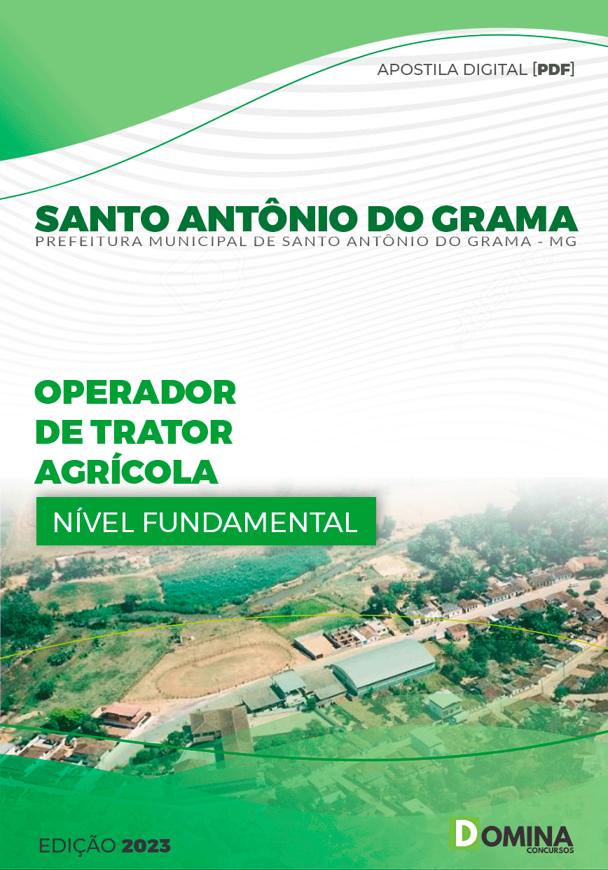Pref Santo Antônio do Grama MG 2023 Operador Trator Agrícola