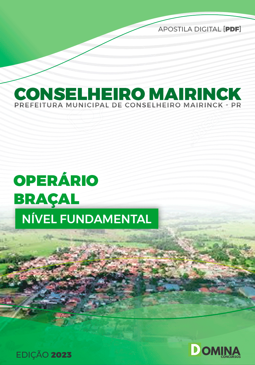 Pref Conselheiro Mairinck PR 2023 Operário Braçal