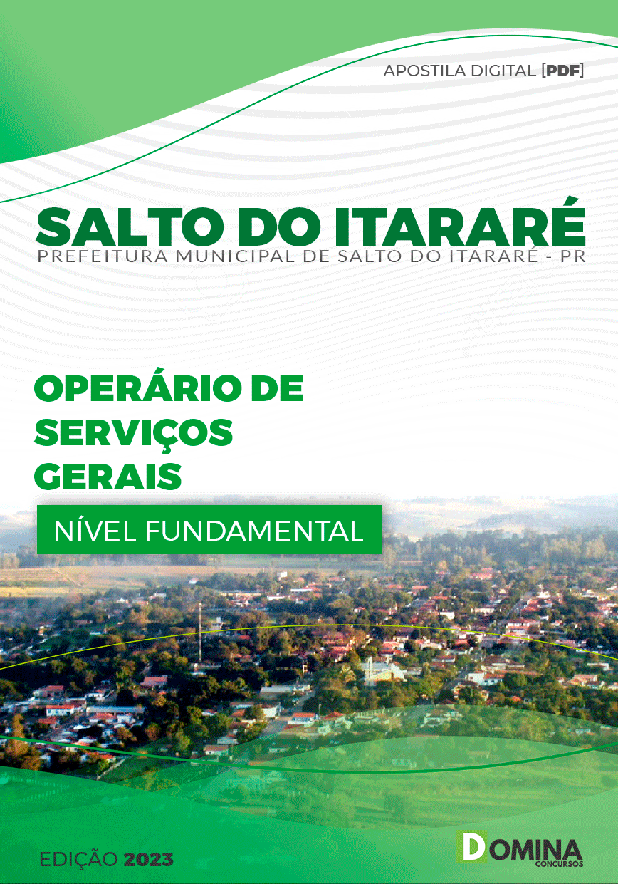 Apostila Pref Salto do Itararé PR 2023 Operário Serviços Gerais