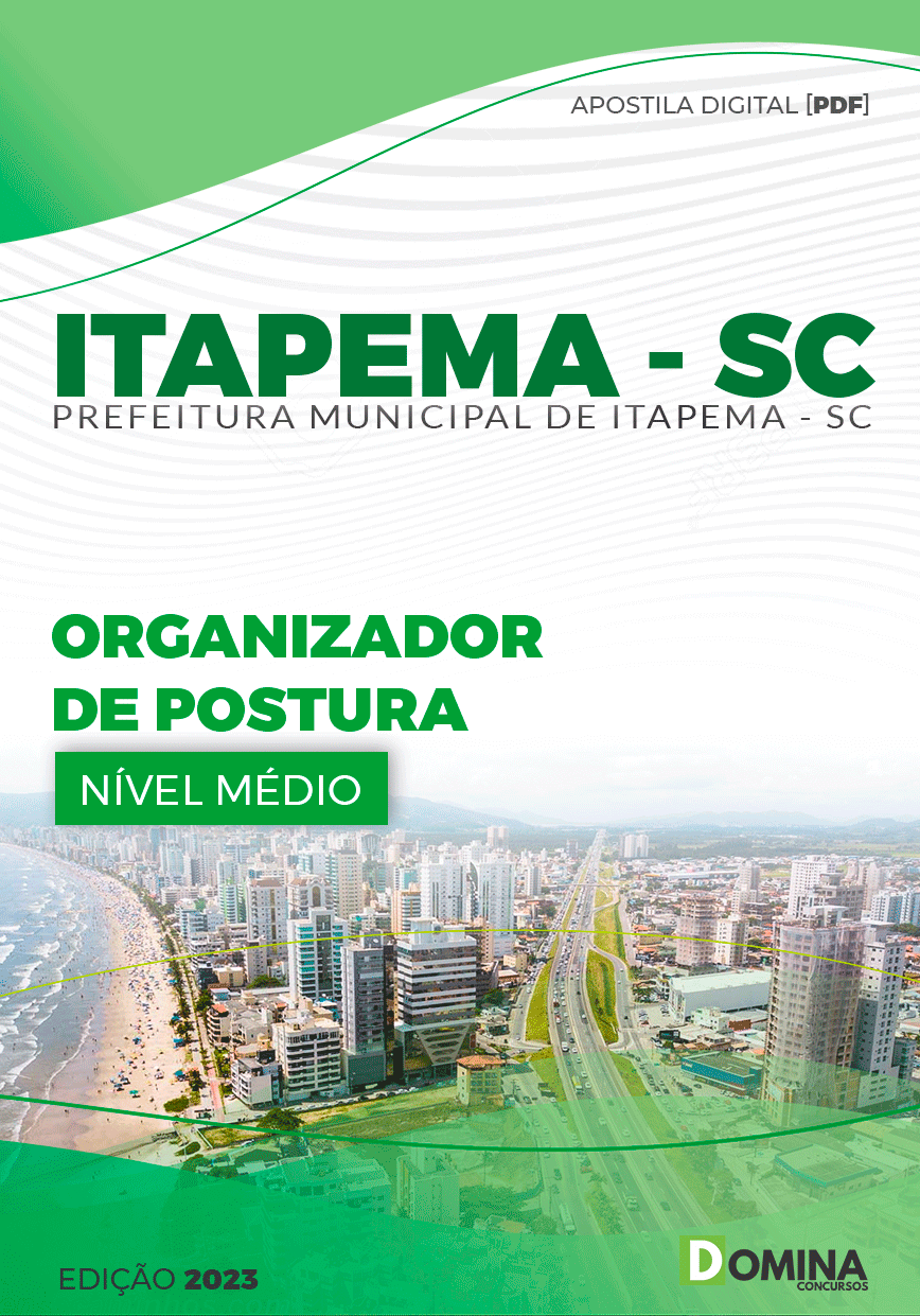 Apostila Pref Itapema SC 2023 Organizador de Postura