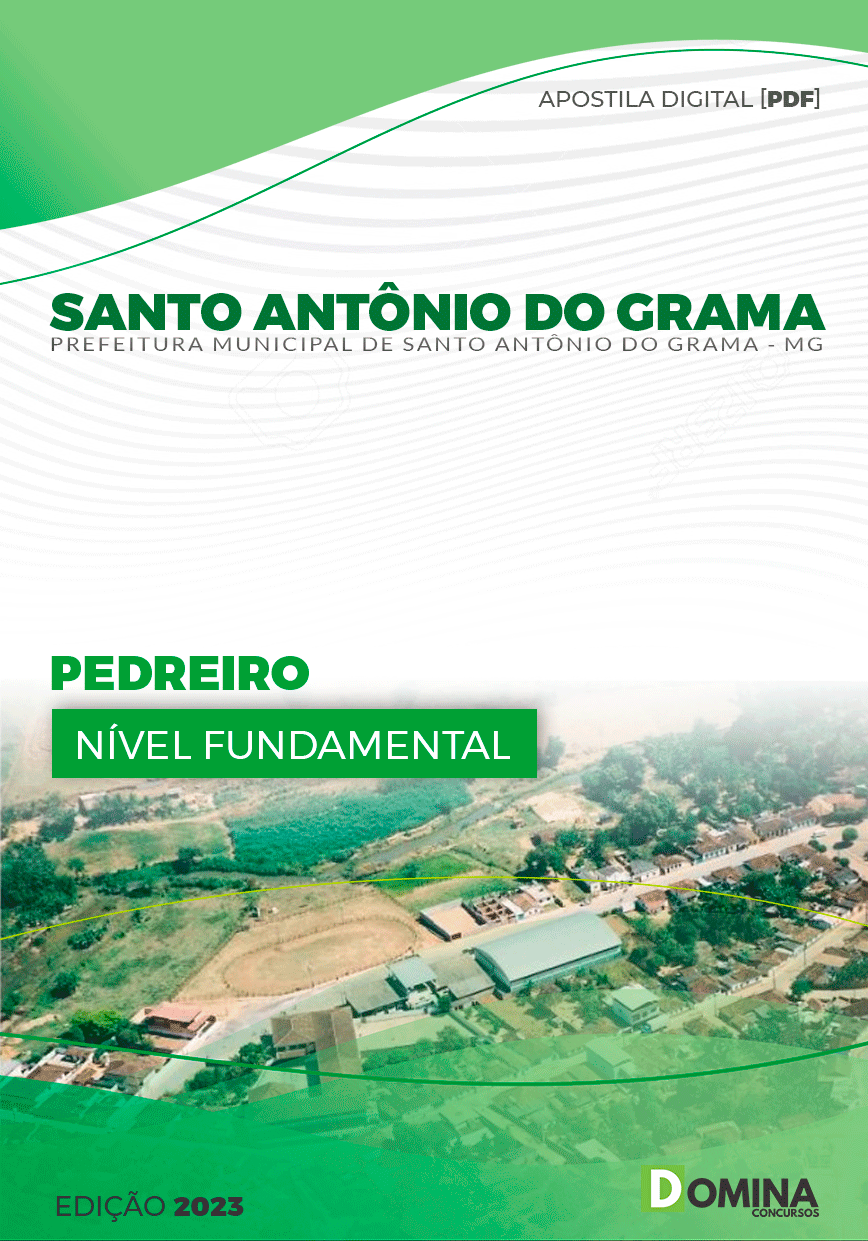 Pref Santo Antônio do Grama MG 2023 Pedreiro