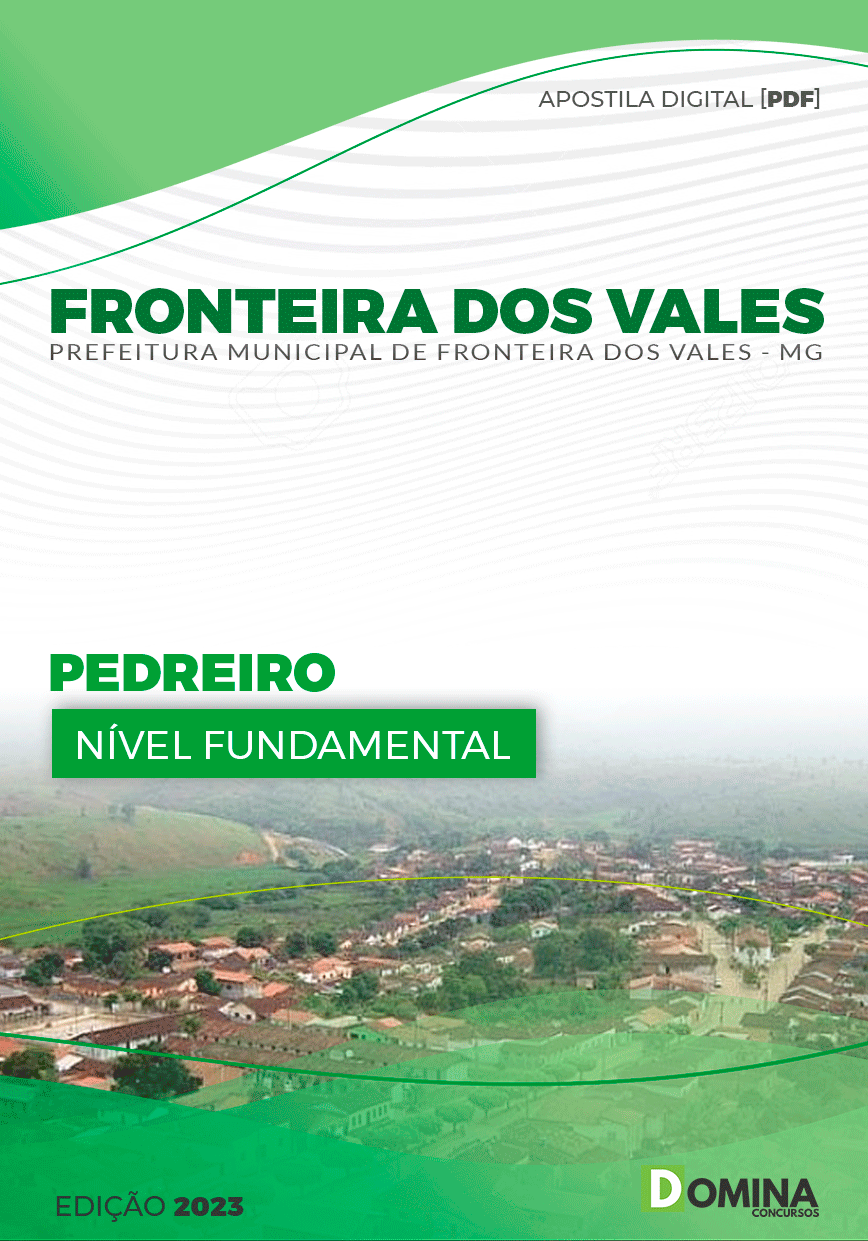 Pref Fronteira dos Vales MG 2024 Pedreiro