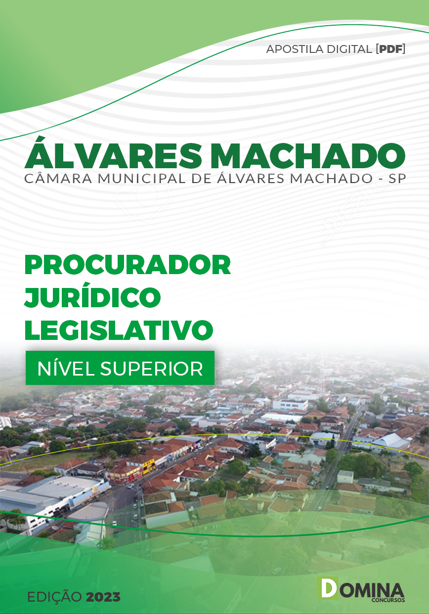 Apostila Câmara Alvares Machado SP 2023 Procurador Jurídico Legislativo