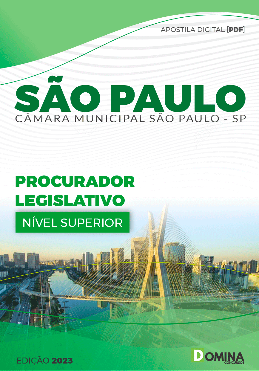 Apostila Câmara São Paulo SP 2023 Procurador Legislativo
