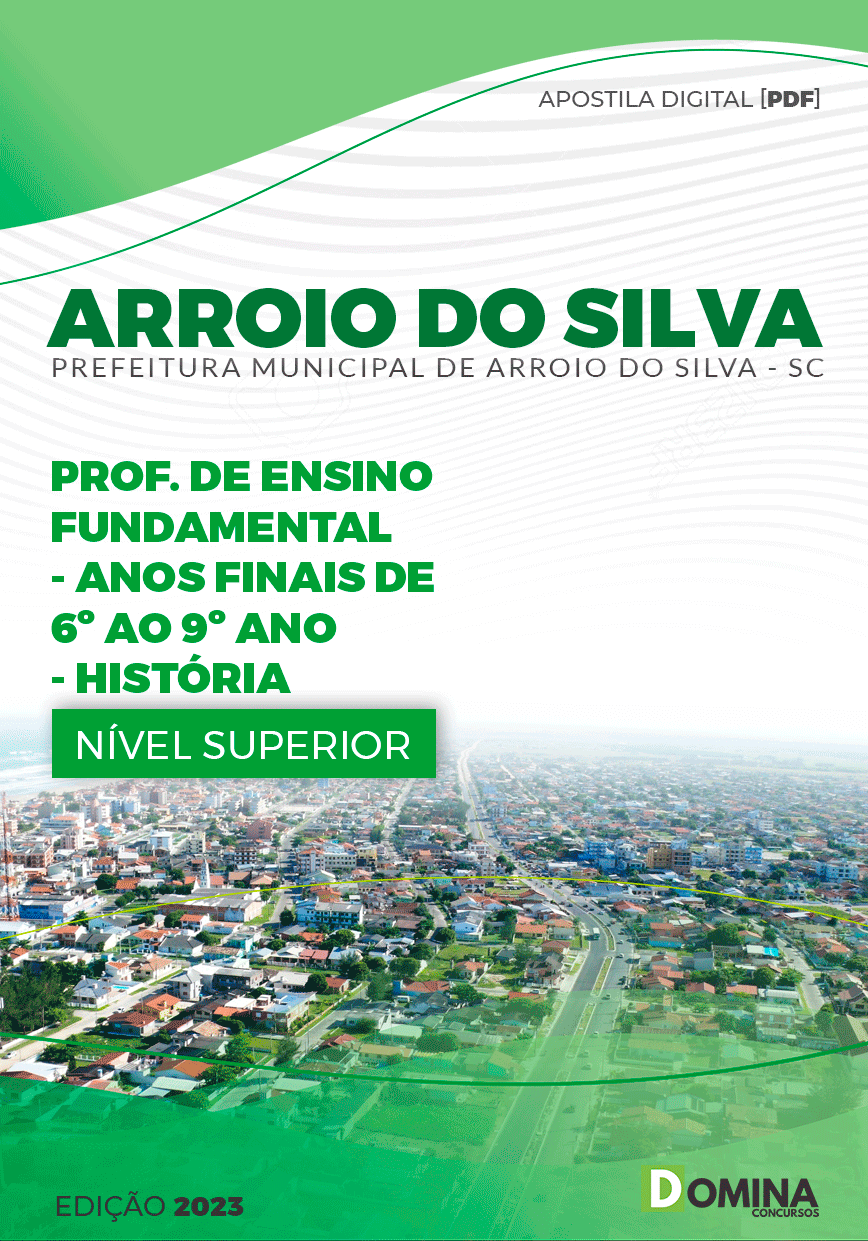 Apostila Pref Arroio do Silva SC 2023 Professor de História