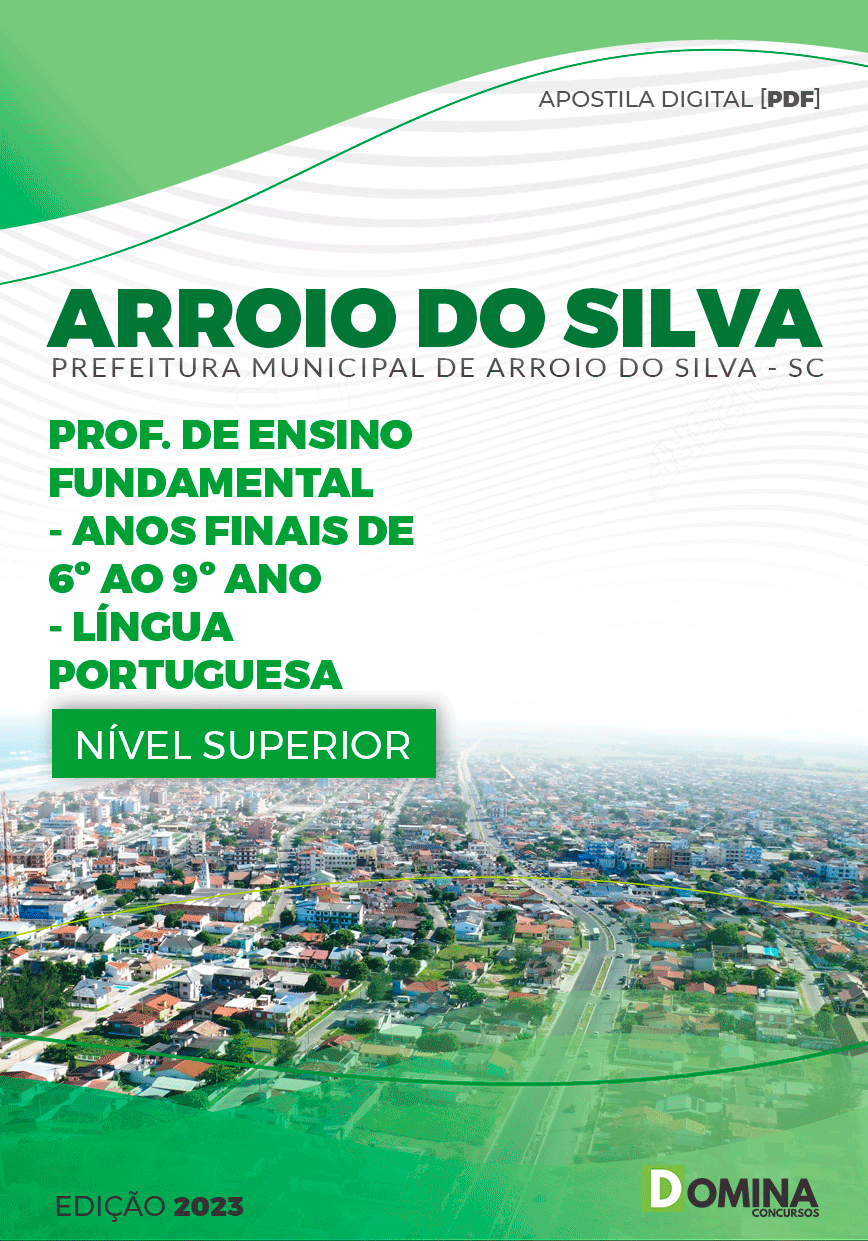 Apostila Pref Arroio do Silva SC 2023 Professor de Português