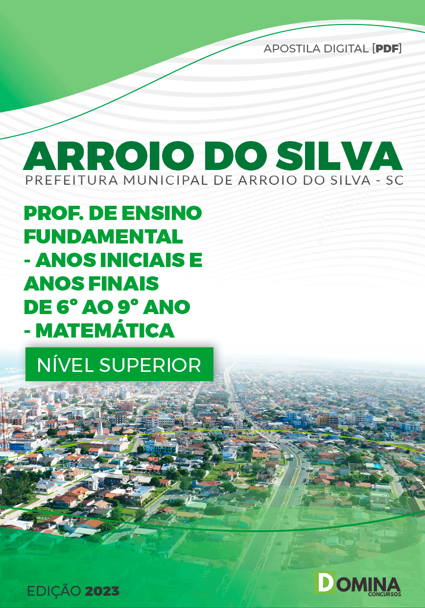 Apostila Pref Arroio do Silva SC 2023 Professor de Matemática