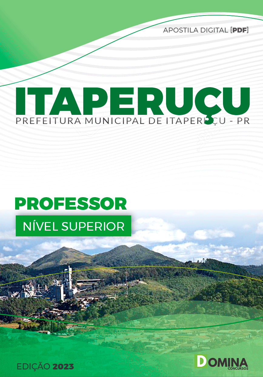 Apostila Concurso Pref Itaperuçu PR 2023 Professor