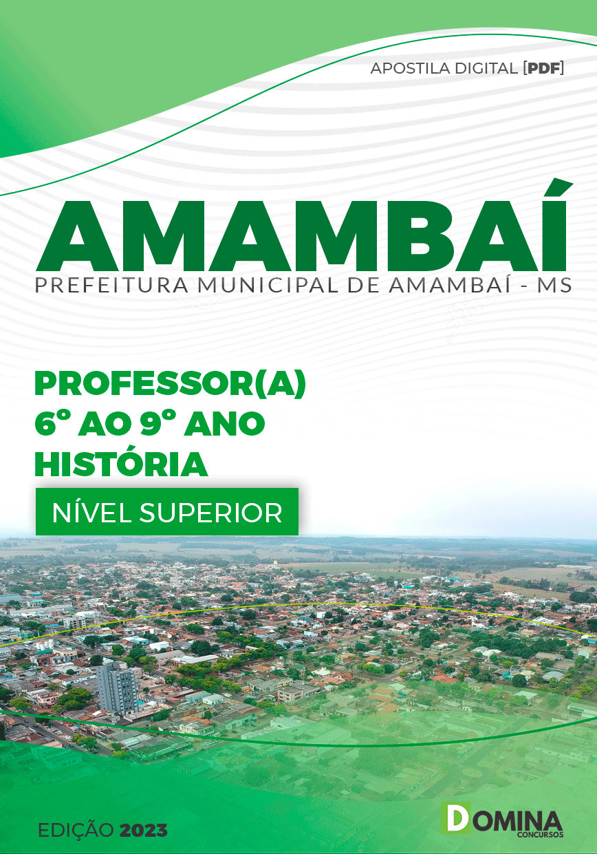 Apostila Concurso Pref Amambai MS 2023 Professor História