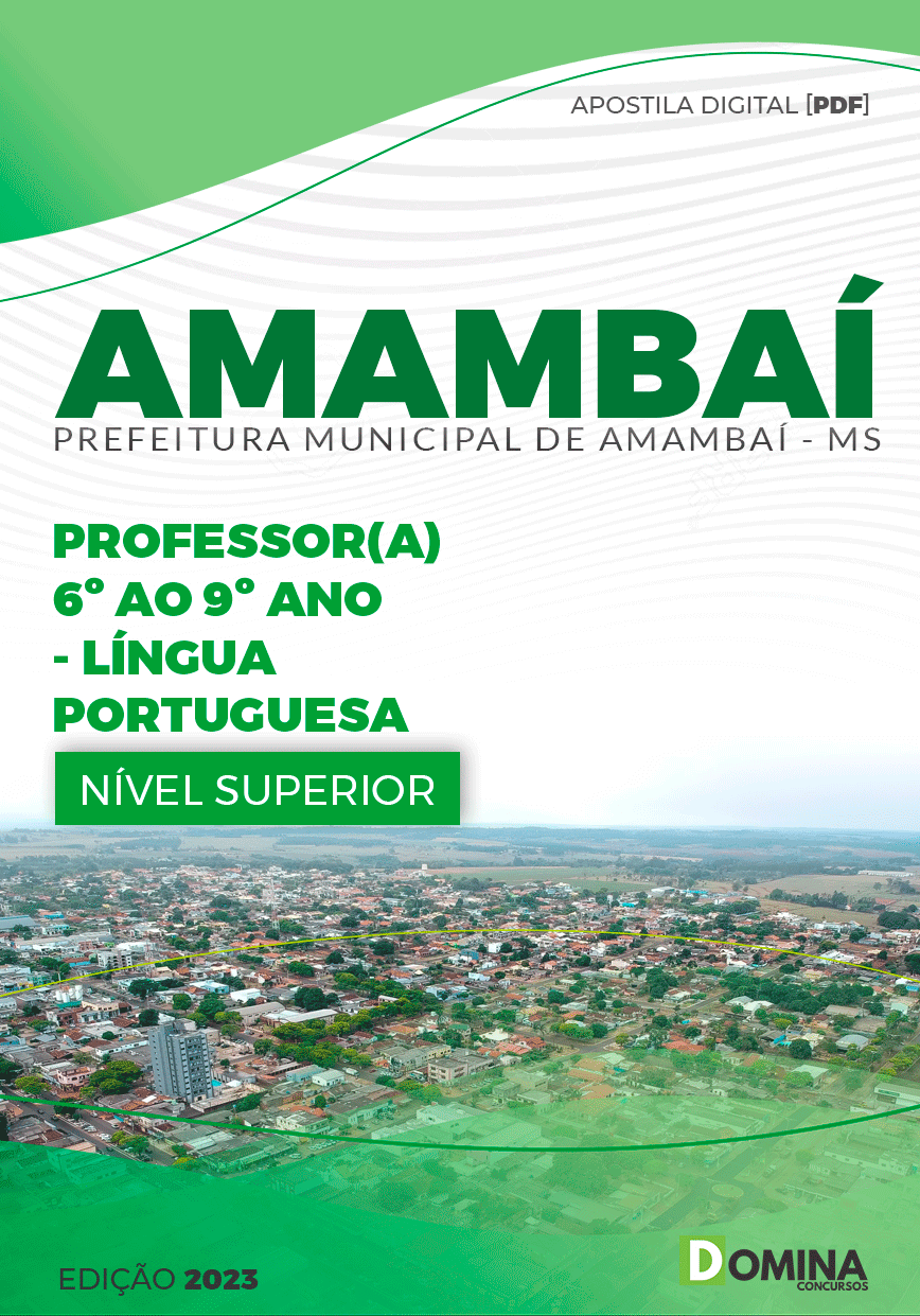 Apostila Concurso Pref Amambai MS 2023 Professor Língua Portuguesa