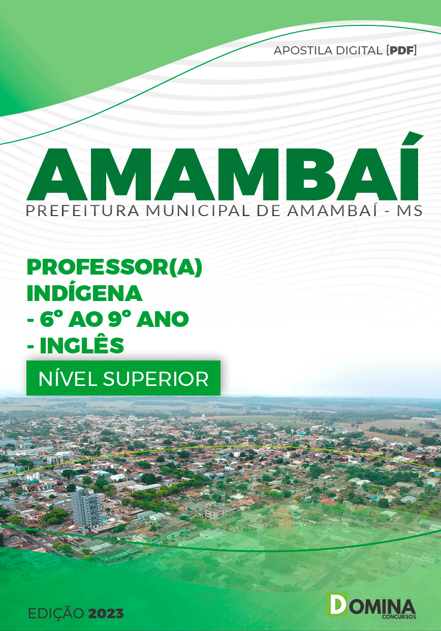 Apostila Concurso Pref Amambai MS 2023 Professor Inglês