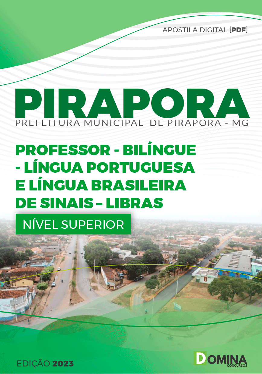 Apostila Pref Pirapora MG 2023 Professor de Português e LIBRAS