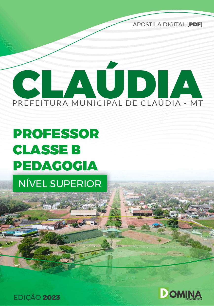 Apostila Pref Cláudia MT 2023 Professor Pedagogia
