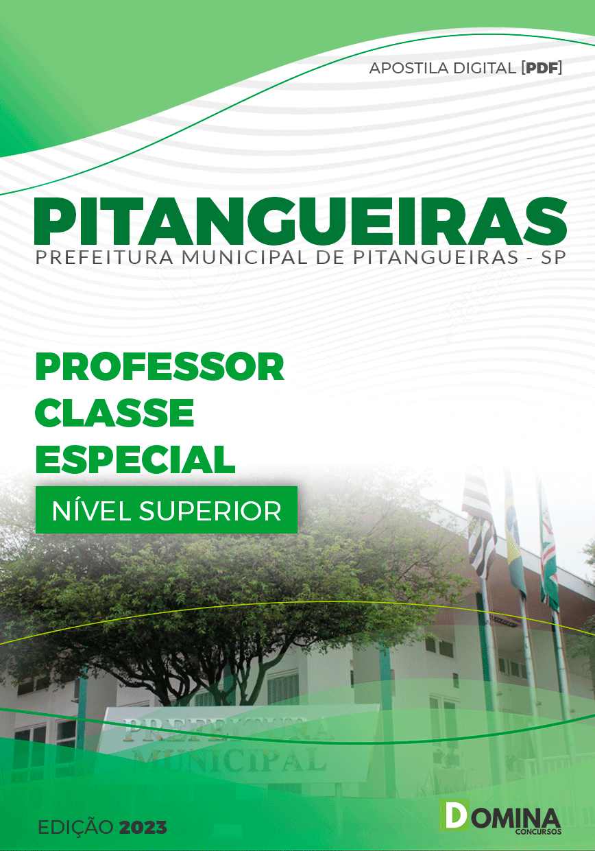 Apostila Pref Pitangueiras SP 2024 Professor Classe Especial