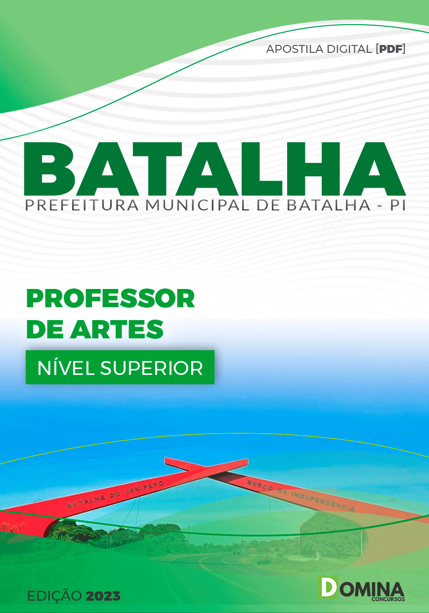 Apostila Pref Batalha PI 2023 Professor de Artes