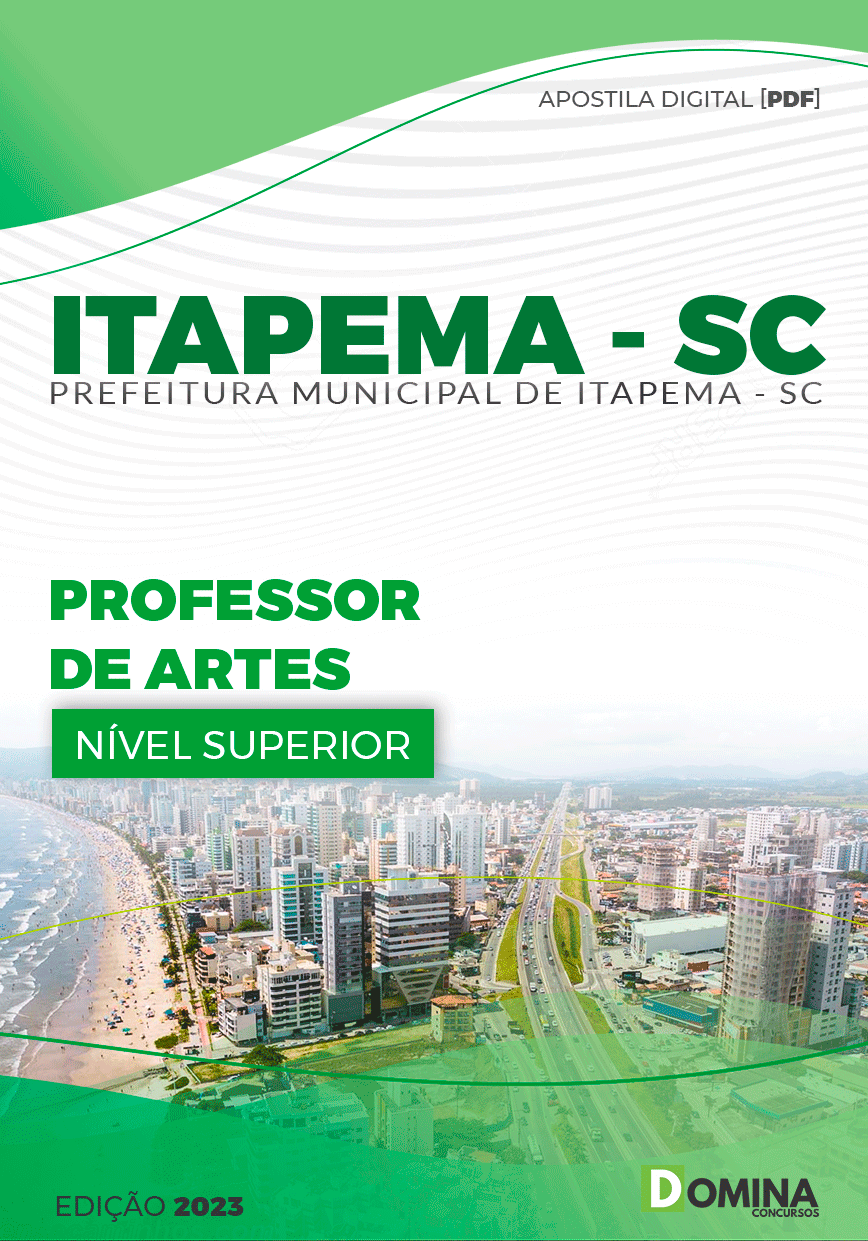 Apostila Pref Itapema SC 2023 Professor de Artes