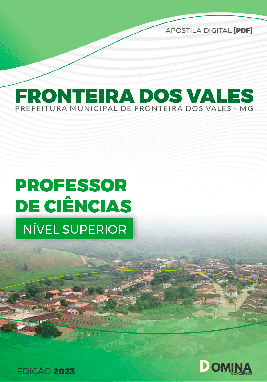 Apostila Pref Fronteira dos Vales MG 2024 Professor de Ciências