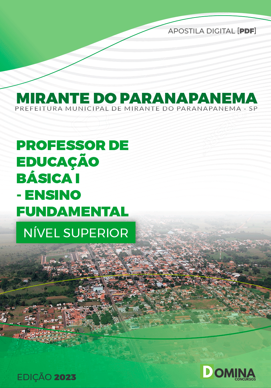 Pref Mirante Paranapanema SP 2023 Professor Educ Fundamental