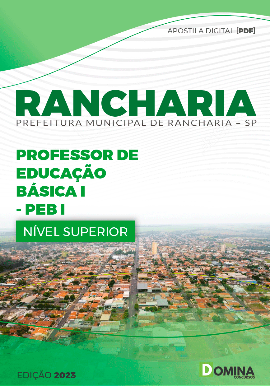 Apostila Pref Rancharia SP 2023 Professor Básico I