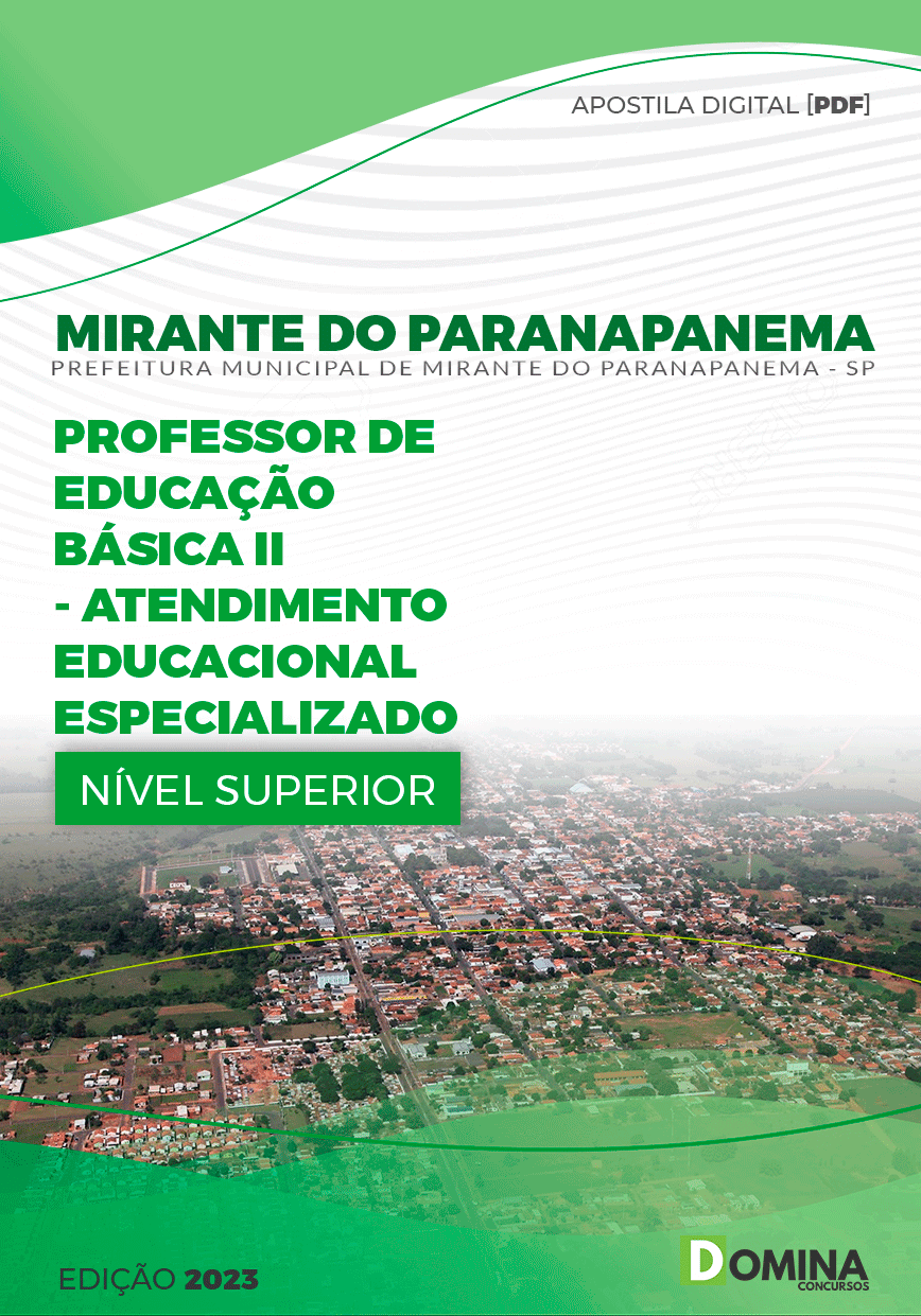 Pref Mirante Paranapanema SP 2023 Prof Atend Especializado
