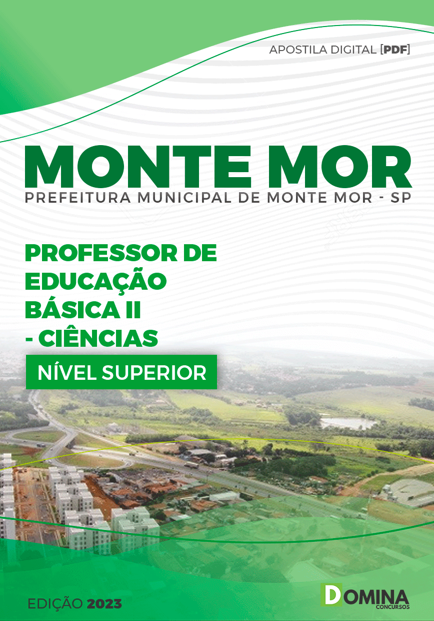 Apostila Pref Monte Mor SP 2023 Professor II Ciências
