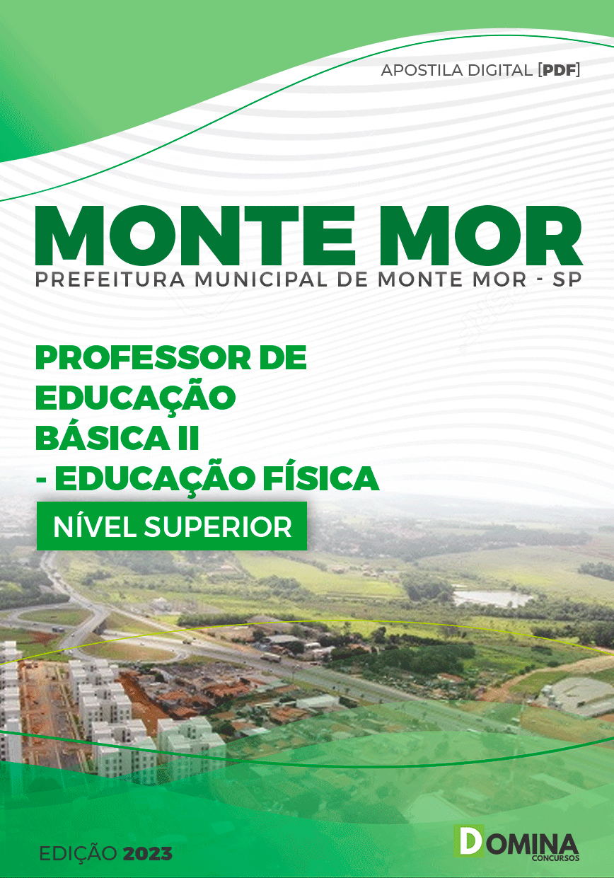Apostila Pref Monte Mor SP 2023 Professor II Educação Física