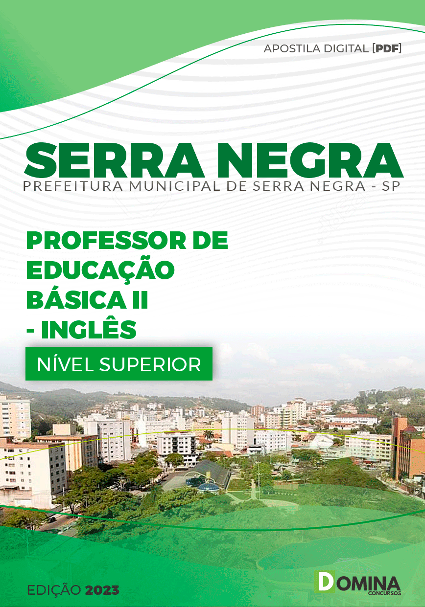 Apostila Pref Serra Negra SP 2023 Prof Educação Básica II Inglês