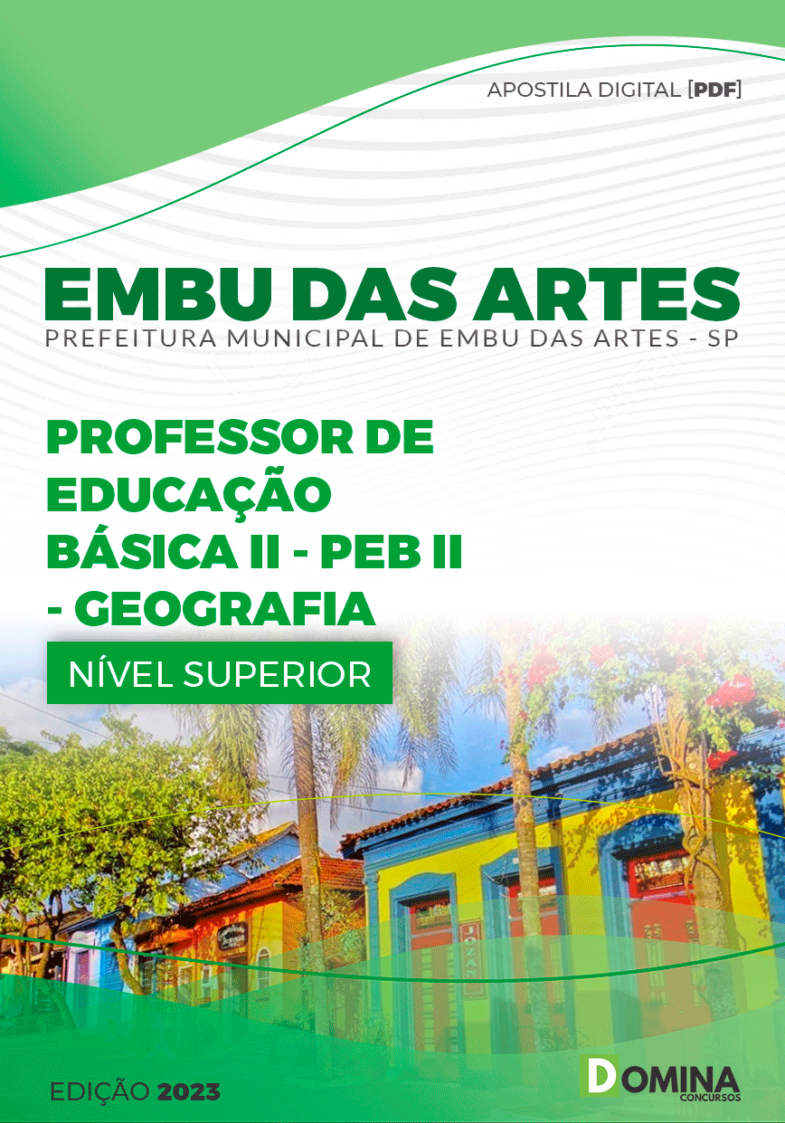 Apostila Pref Embu das Artes SP 2023 Professor PEB II Geografia
