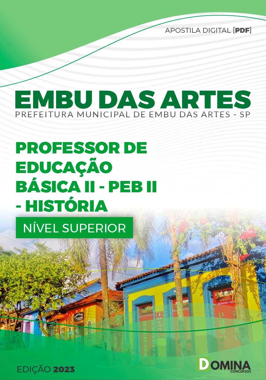 Apostila Pref Embu das Artes SP 2023 Professor PEB II História