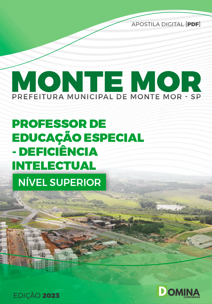 Apostila Pref Monte Mor SP 2023 Professor II Deficiência Intelectual