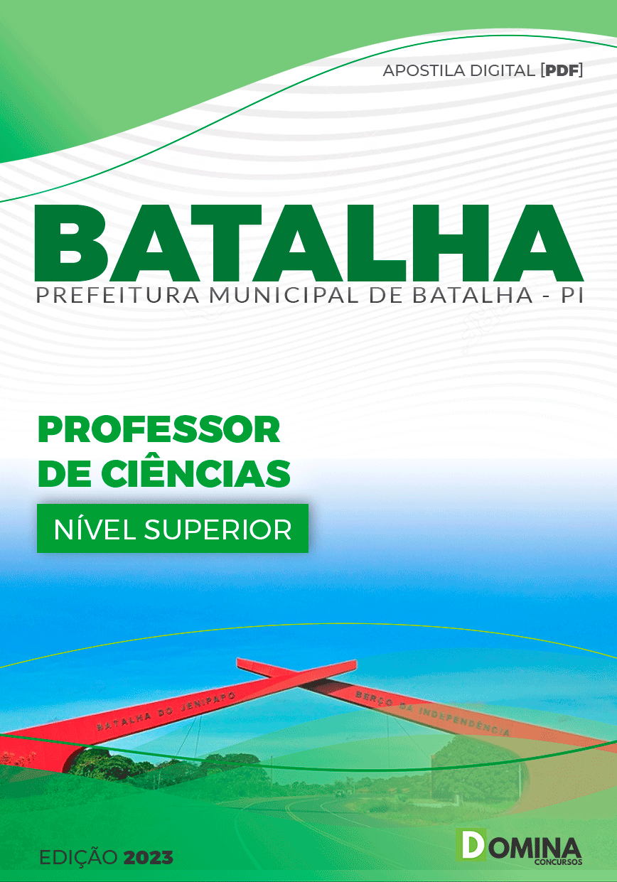 Apostila Pref Batalha PI 2023 Professor de Ciências