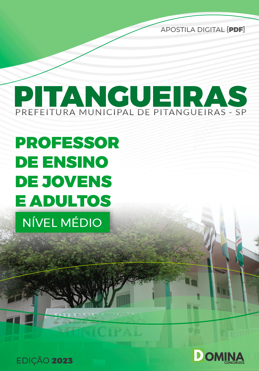 Apostila Pref Pitangueiras SP 2024 Professor Ensino Jovens Adulto