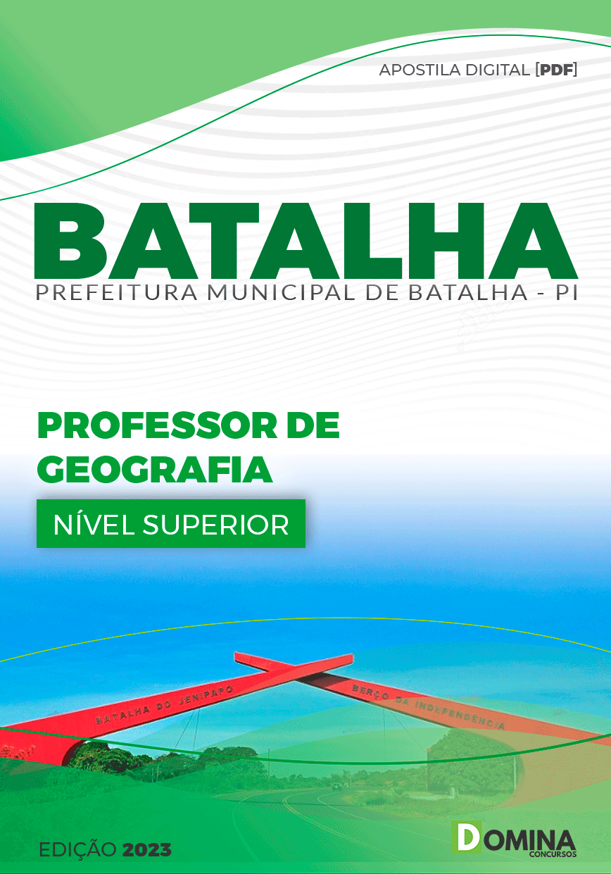 Apostila Pref Batalha PI 2023 Professor Geografia