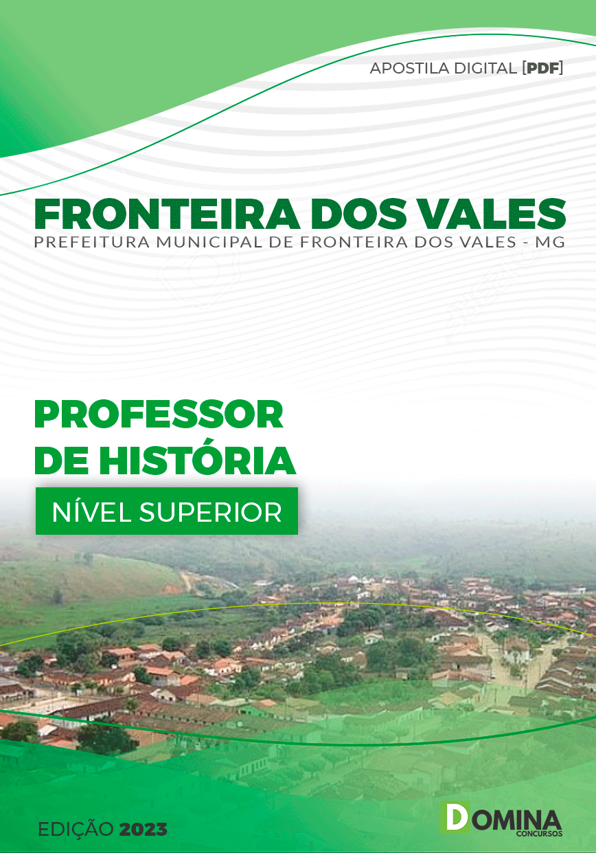 Apostila Pref Fronteira dos Vales MG 2024 Professor de História