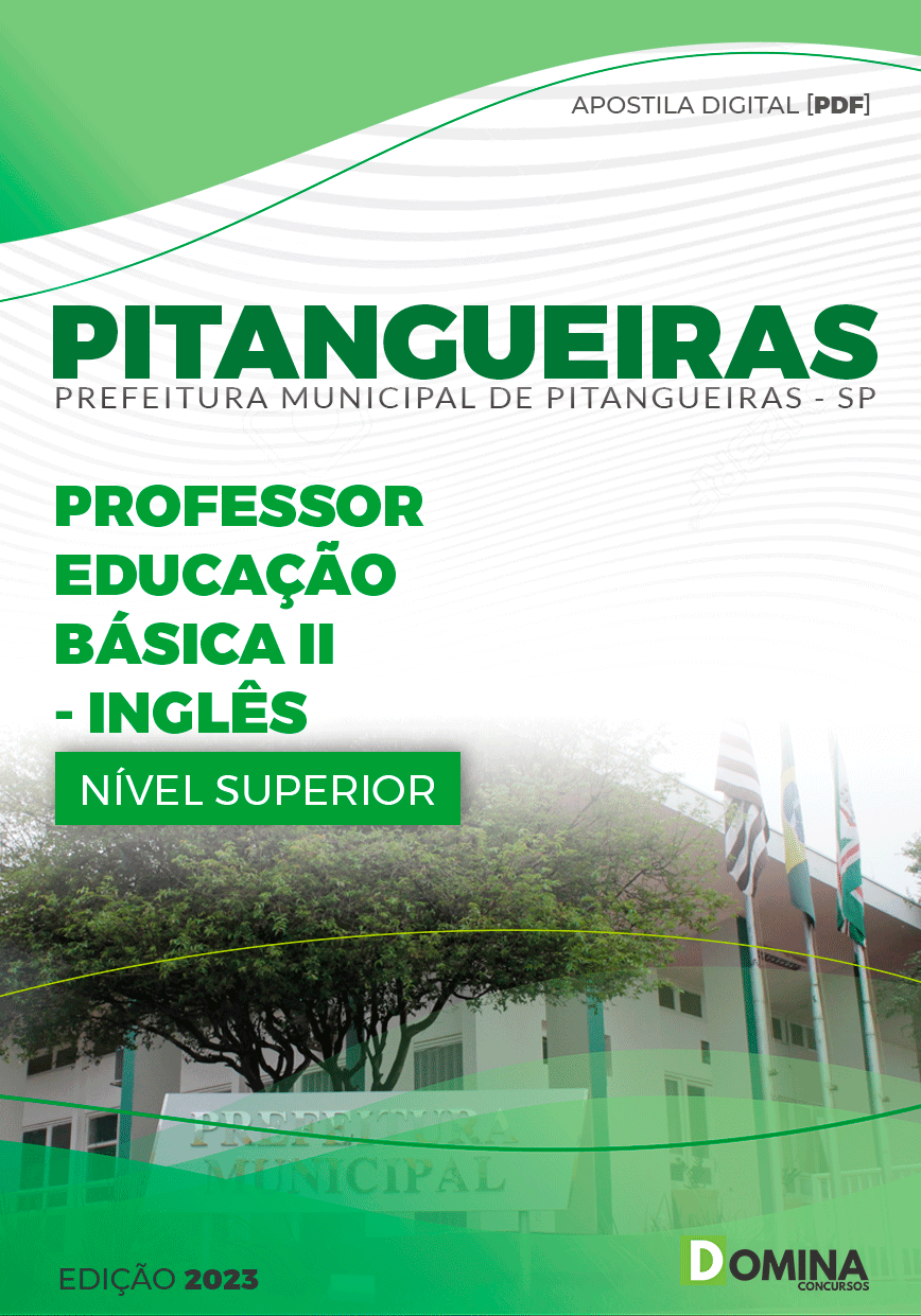 Apostila Pref Pitangueiras SP 2024 Professor II Inglês