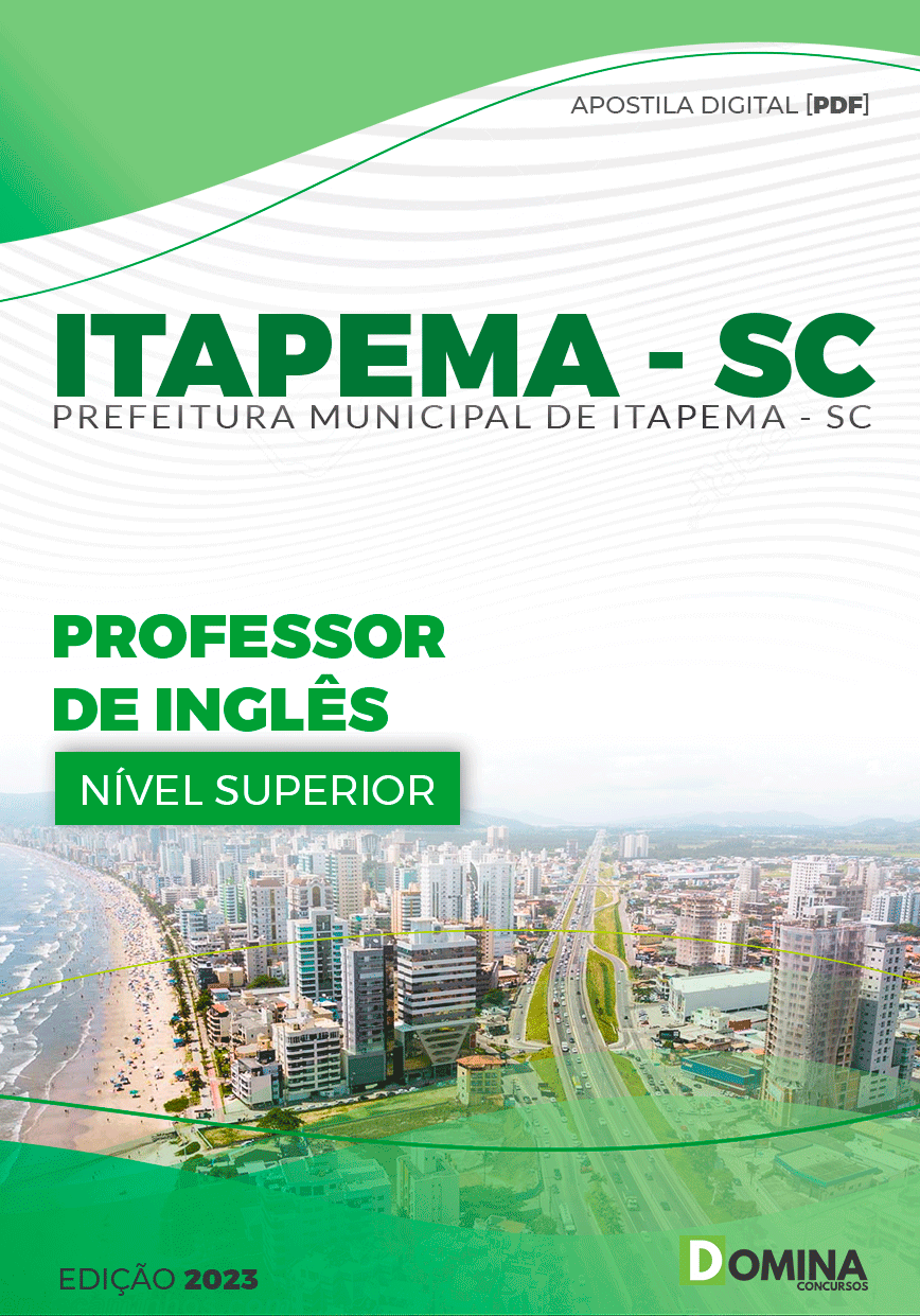 Apostila Pref Itapema SC 2023 Professor de Inglês