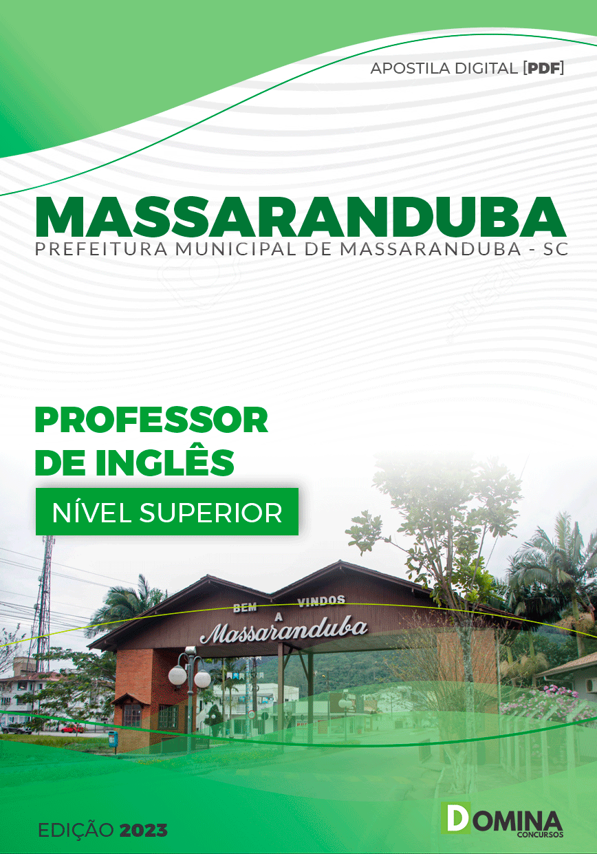 Apostila Pref Massaranduba SC 2023 Professor Inglês