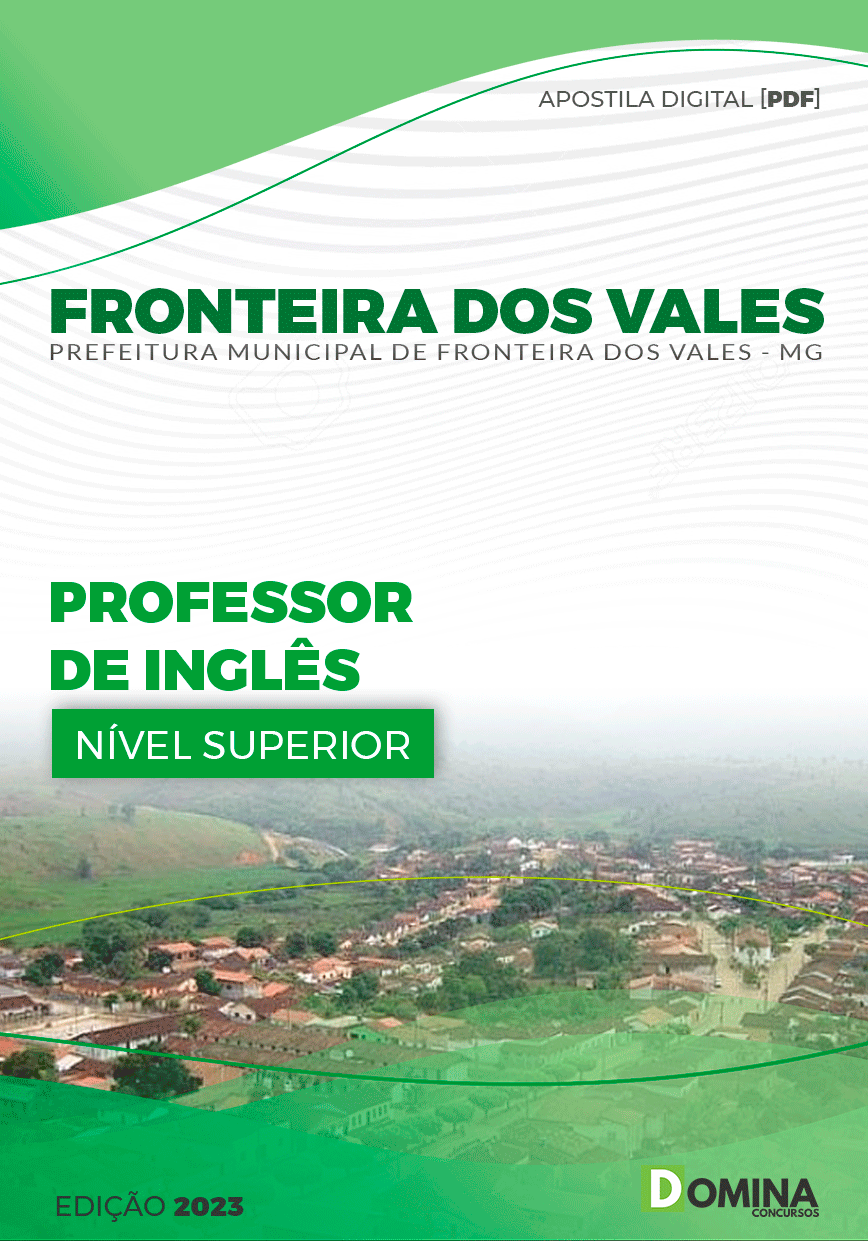 Apostila Pref Fronteira dos Vales MG 2024 Professor de Inglês