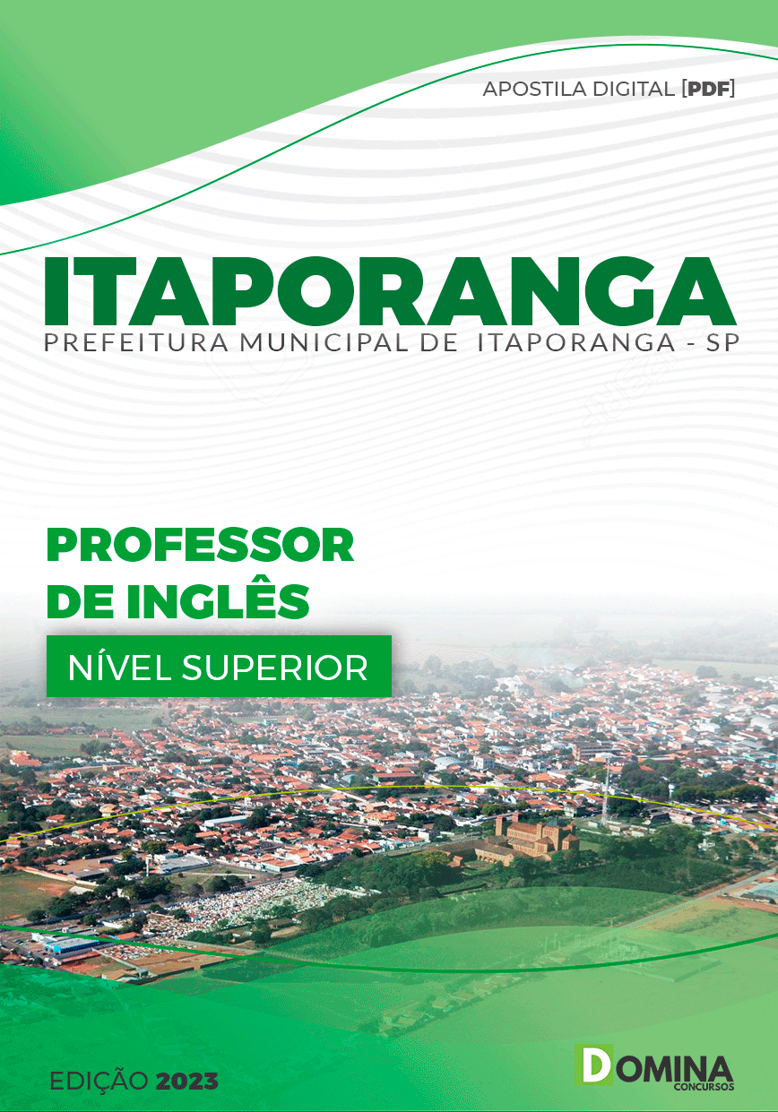 Apostila Pref Itaporanga SP 2024 Professor Inglês