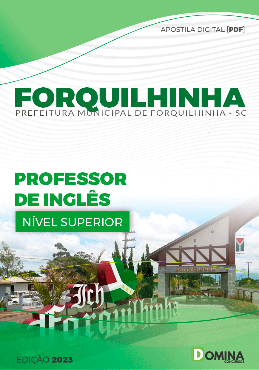Apostila Pref Forquilhinha SC 2023 Professor de Inglês