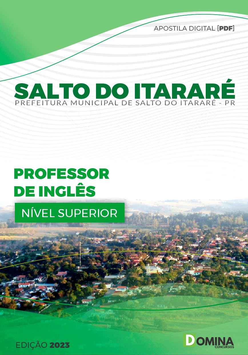 Apostila Pref Salto do Itararé PR 2023 Professor de Inglês