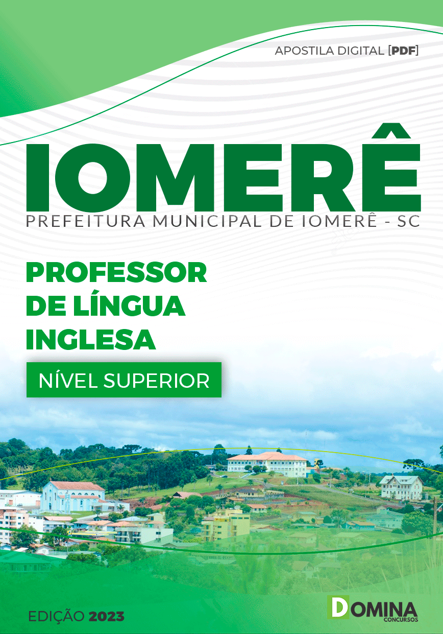 Apostila Pref Iomerê SC 2023 Professor de Inglês