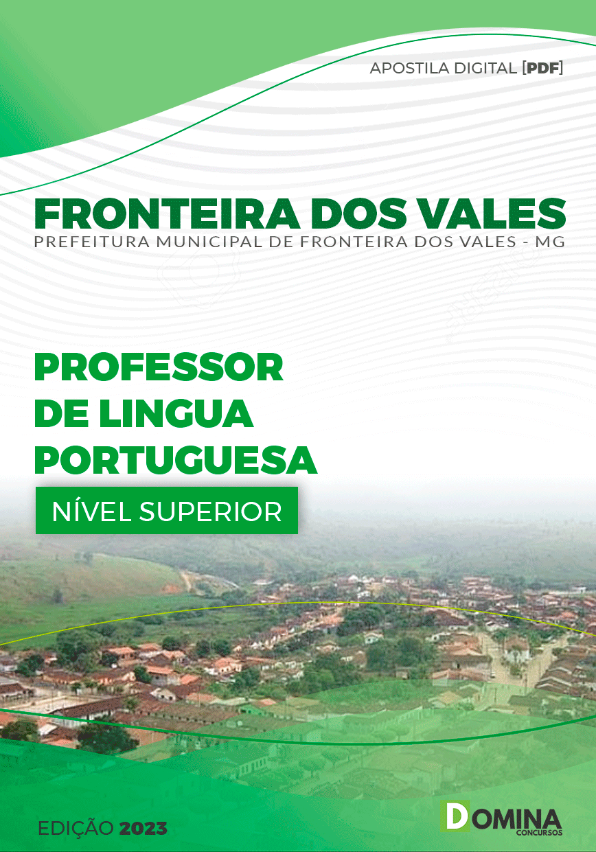 Apostila Pref Fronteira dos Vales MG 2024 Professor de Português