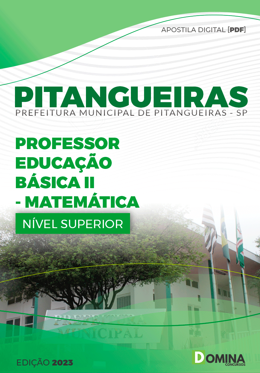 Apostila Pref Pitangueiras SP 2024 Professor II Matemática