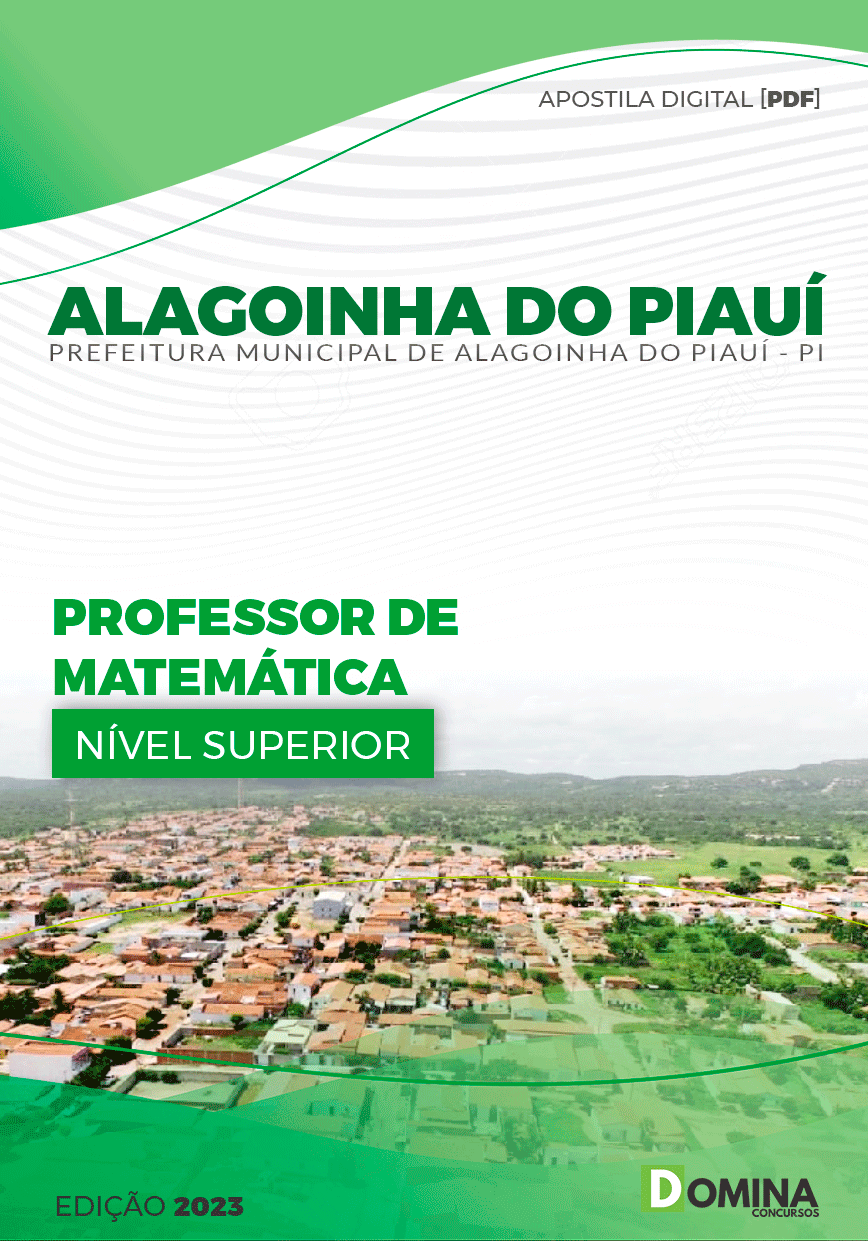 Apostila Pref Alagoinha do Piauí PI 2023 Professor Matemática