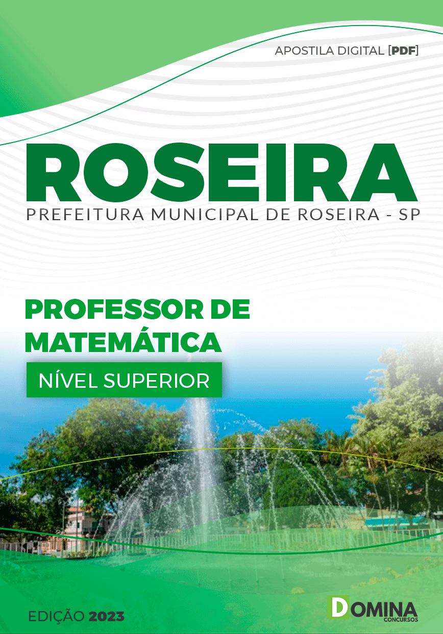 Apostila Pref Roseira SP 2023 Professor Matemática