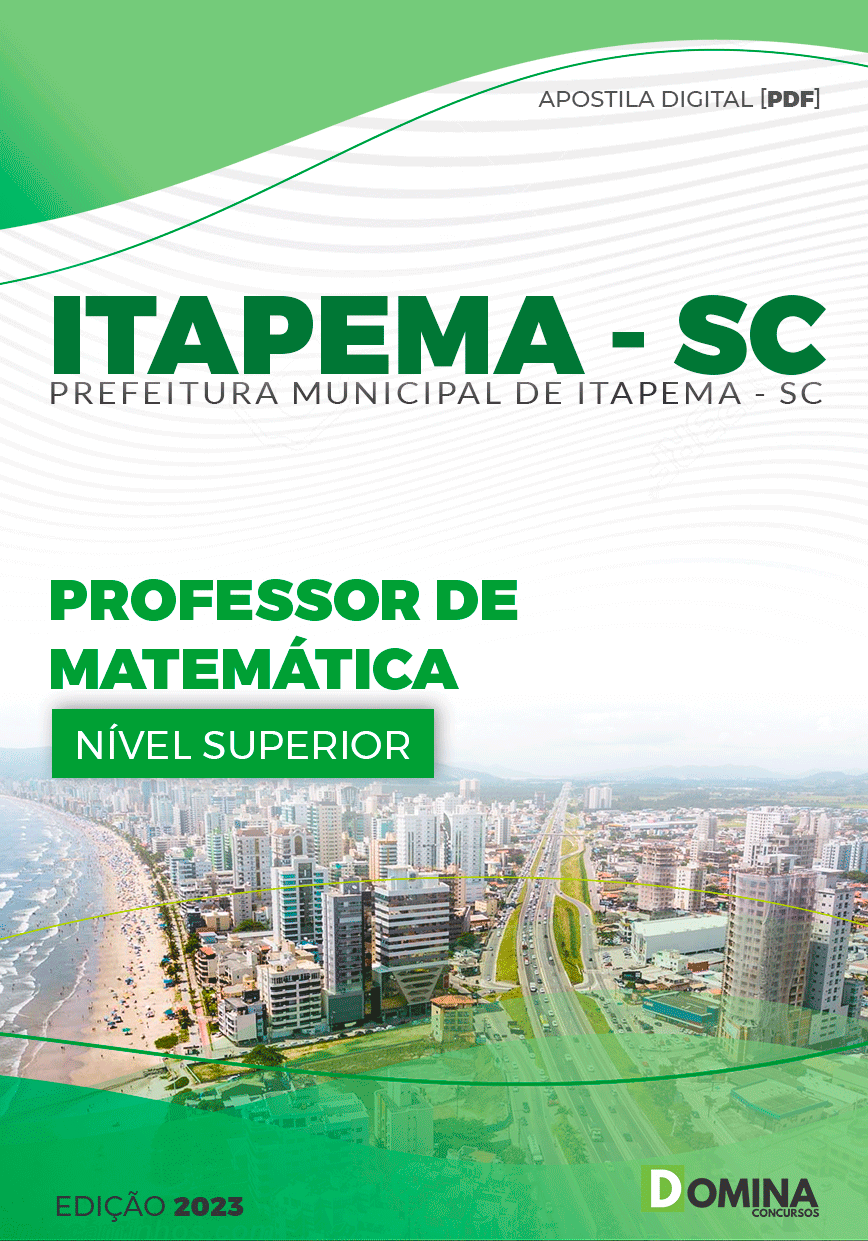 Apostila Pref Itapema SC 2023 Professor de Matemática