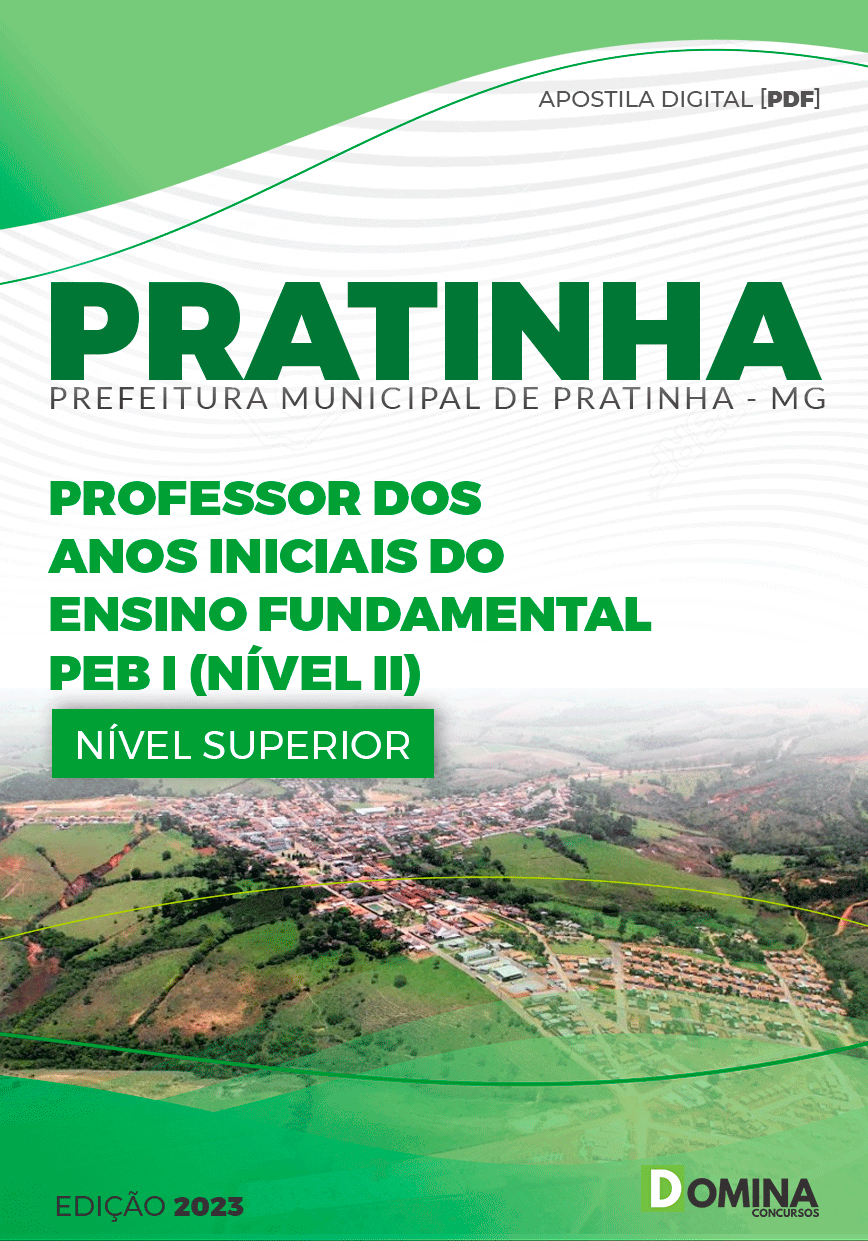 Apostila Pref Pratinha MG 2023 Professor Anos Iniciais